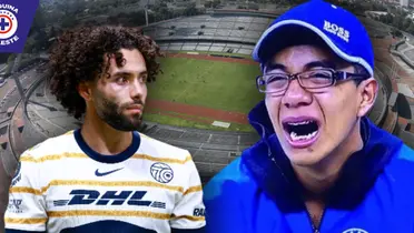César Huerta y Estadio CU (Fuente: MEXSPORT)