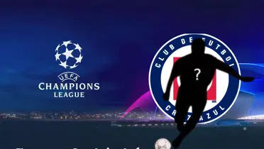 Champions League de fondo, jugador oculto y logo de Cruz Azul/FOTO La Máquina Celeste