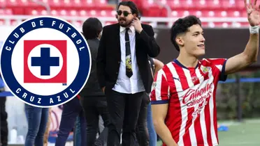 Chiquete con Chivas y Amaury/FOTO: MVS