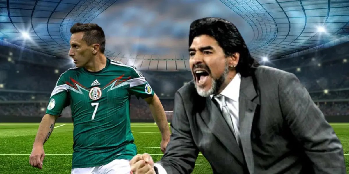 Christian Giménez y Diego Maradona en la portada/La Máquina Celeste