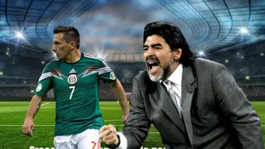 Christian Giménez y Diego Maradona en la portada/La Máquina Celeste