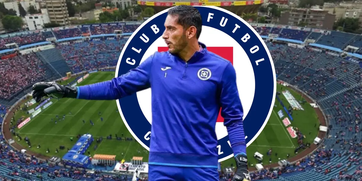Corona antes de un juego, escudo de Cruz Azul/La Máquina Celeste