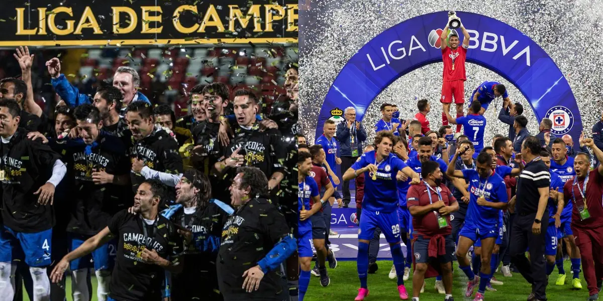 Cruz Azul campeón de la Liga de Campeones CONCACAF y de la Liga MX.