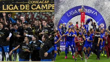 Cruz Azul campeón de la Liga de Campeones CONCACAF y de la Liga MX.