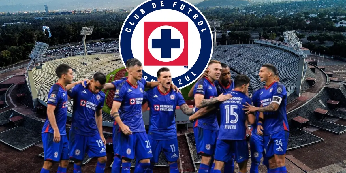Cruz Azul celebrando gol en Ciudad Universitaria/FOTO La Máquina Celeste
