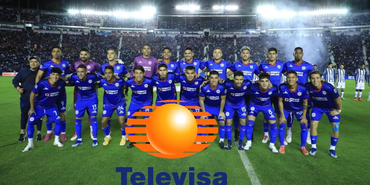 Cruz Azul equipo 2024, logo de Televisa