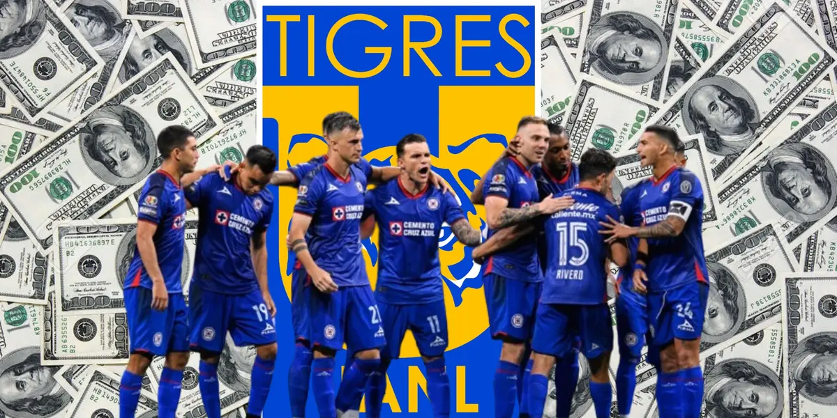 Cruz Azul, fondo de dólares, además, del escudo de Tigres/La Máquina Celeste