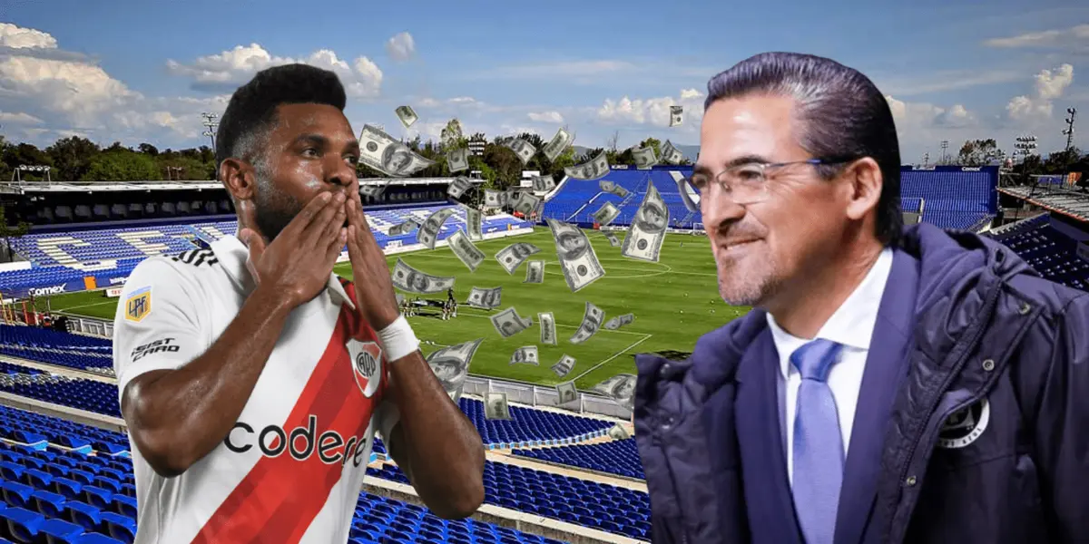 Cruz Azul pregunta por Miguel Borja y el valor que le pone River Plate para dejarlo salir