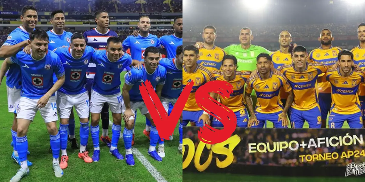 Cruz Azul recibirá a Tigres en la J17 / Foto: @cruzazul y @tigres