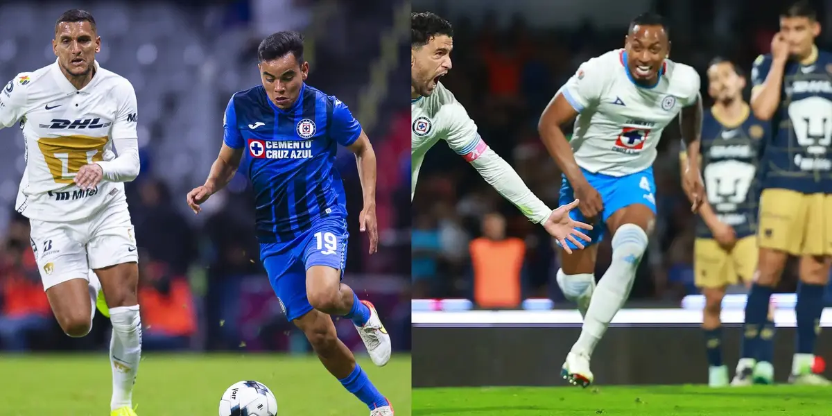 Cruz Azul vs Pumas UNAM.