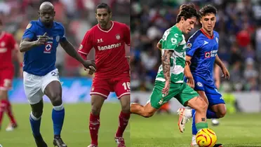 Cruz Azul vs Toluca y Santos Laguna.