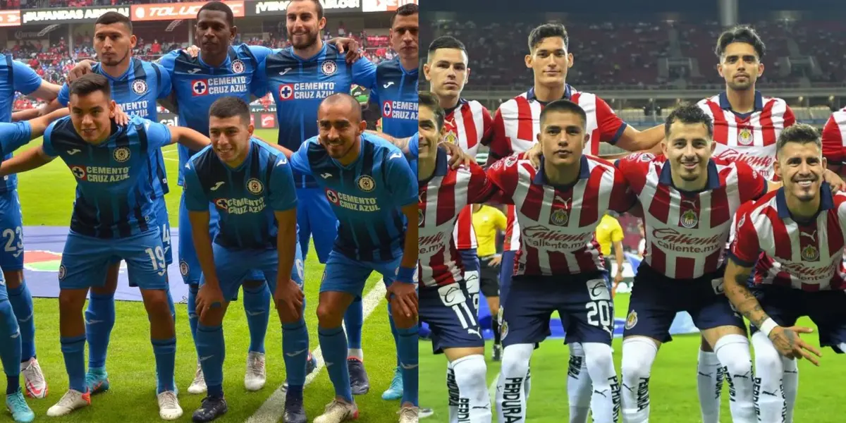 Cruz Azul y Chivas.
