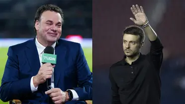 David Faitelson se rinde ante Anselmi y su Cruz Azul / Foto: TUDN y MexSport