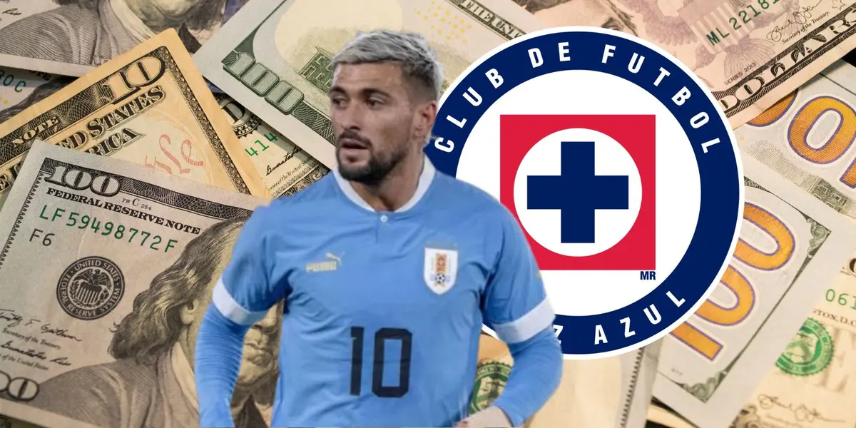 De Arrascaeta con Uruguay y Cruz Azul/FOTO: Sportmedia