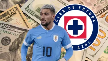 De Arrascaeta con Uruguay y Cruz Azul/FOTO: Sportmedia