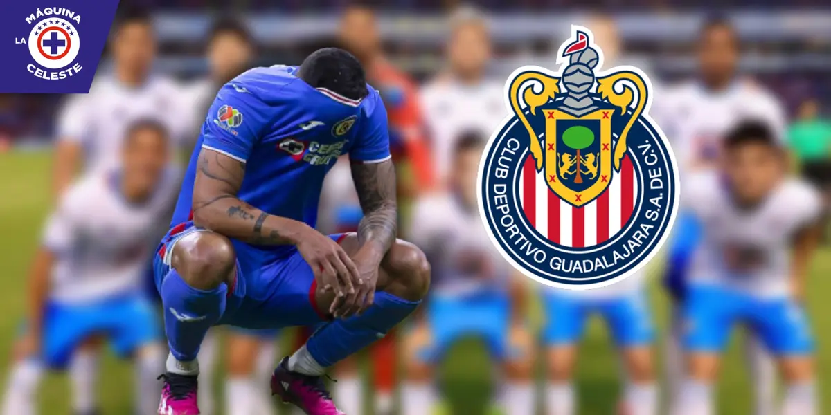 Derrota de Cruz Azul y escudo de Chivas (Fuente: Marca)