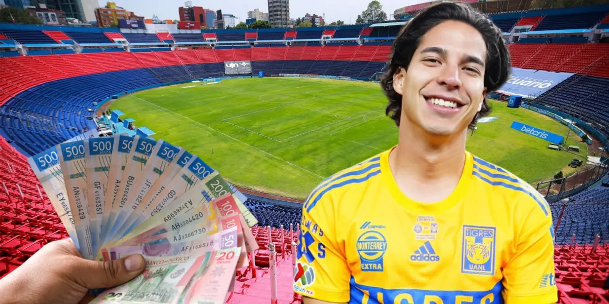 Diego Lainez (Foto tomada de: Cruz Azul/Tigres)