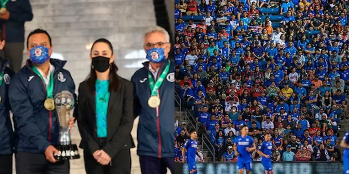 Directiva y afición de Cruz Azul.
