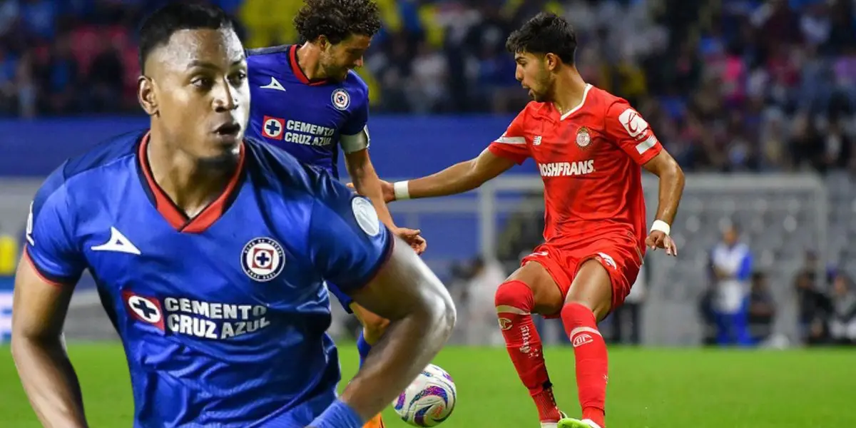 Ditta en el juego de Cruz Azul vs Toluca/FOTO La Máquina Celeste y Futbol Total