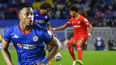 Ditta en el juego de Cruz Azul vs Toluca/FOTO La Máquina Celeste y Futbol Total