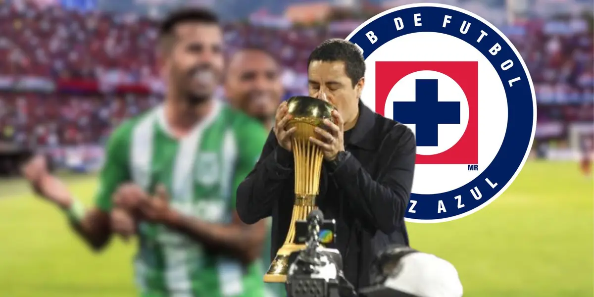 Efra con la Copa con Nacional y ex de Cruz Azul/FOTO: 365 Scores