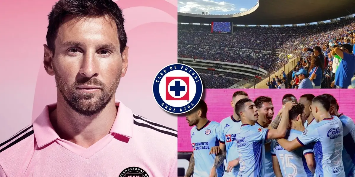 El Azteca a reventar cuando juega Cruz Azul, contrario a cuando presentan a Messi en Miami.