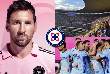 El Azteca a reventar cuando juega Cruz Azul, contrario a cuando presentan a Messi en Miami.