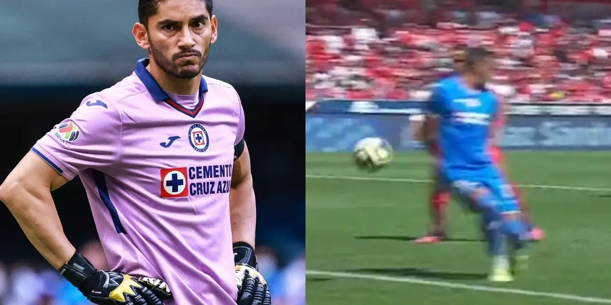 El capitán de La Máquina Celeste no podía creer el grosero error del Mellizo contra el Toluca.