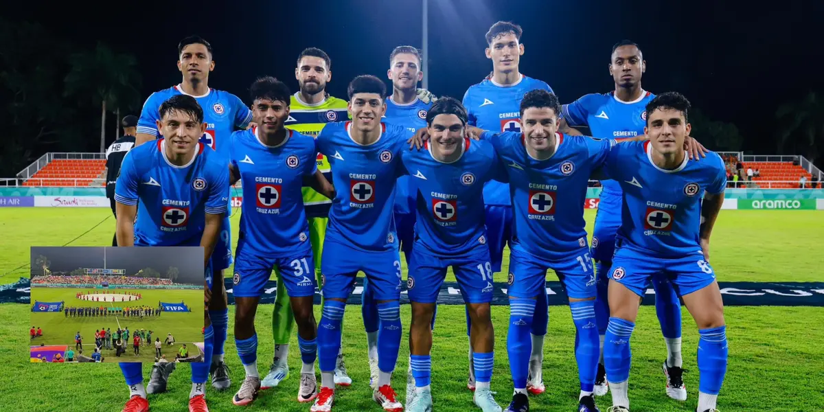 El Cruz Azul en el Estadio Cibao - Foto: X (@CruzAzul)