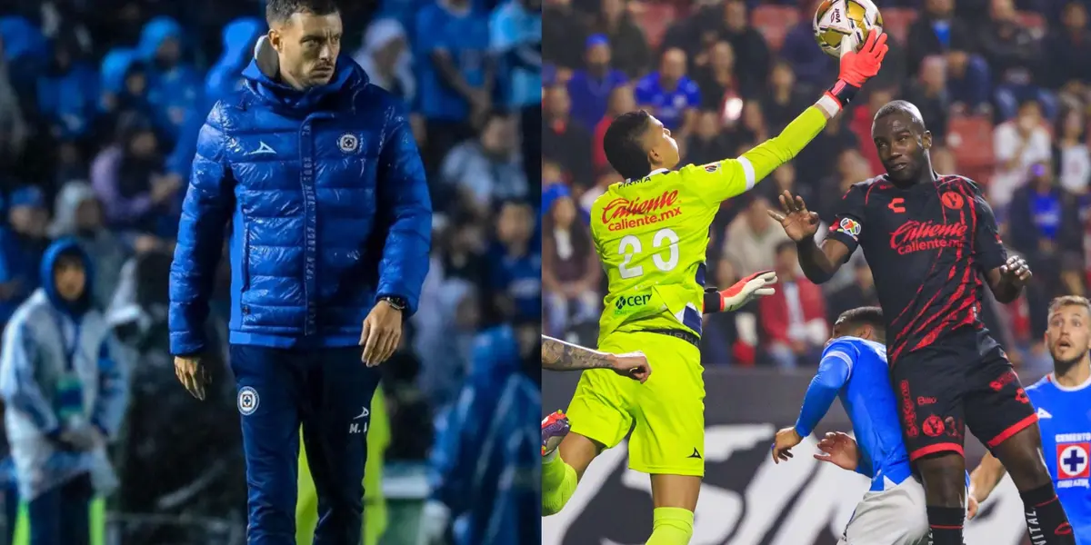 El DT de Cruz Azul Martín Anselmi estaría preocupado de cara a la vuelta vs Tijuana | Foto: MexSport