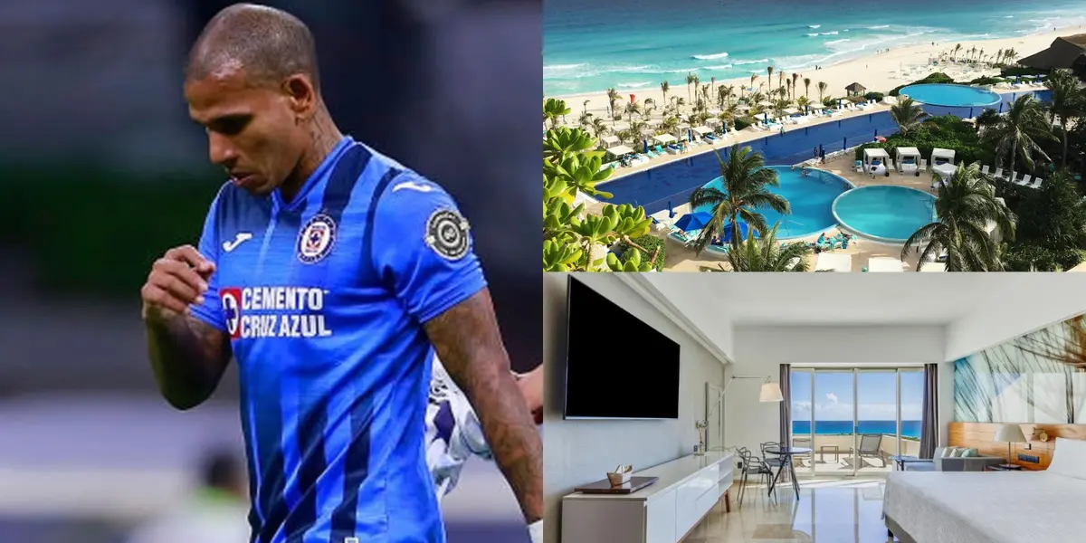 El venezolano no ha rendido lo que debe en Cruz Azul y pero está de vacaciones en el paraíso