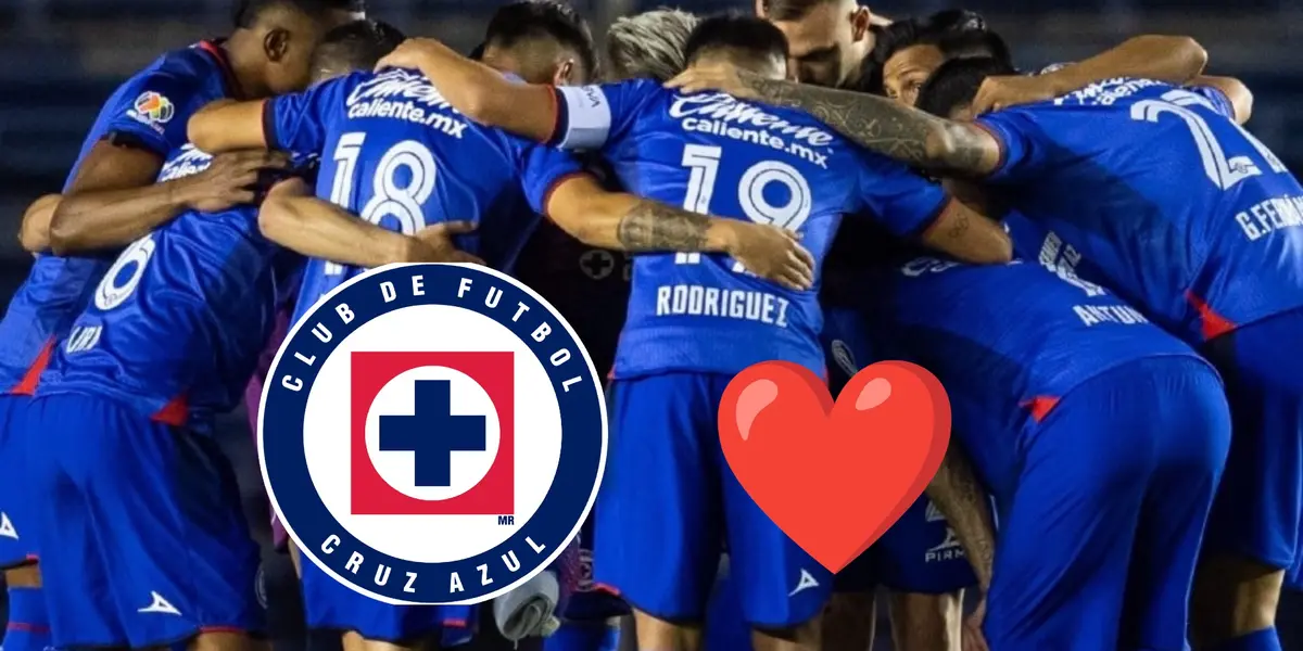 Equipo de Cruz Azul antes del juego/La Máquina Celeste