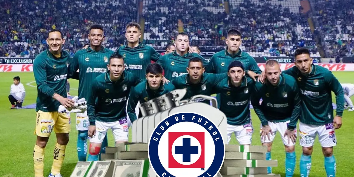 Equipo de León, logo de Cruz Azul/FOTO Fieramania y la Máquina Celeste