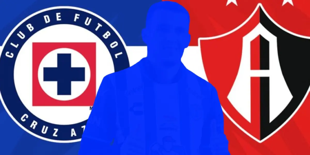 Escudo de Cruz Azul y Atlas con silueta de Louis Derbez/ Foto: Claro Sports