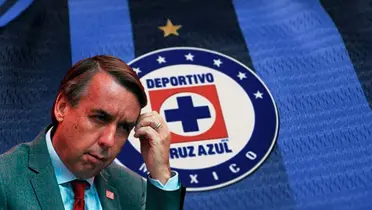 Escudo de Cruz Azul y Emilio Azcárraga triste / El Futbolero