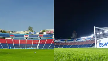 Estadio Azul y estadio Olímpico Universitario.