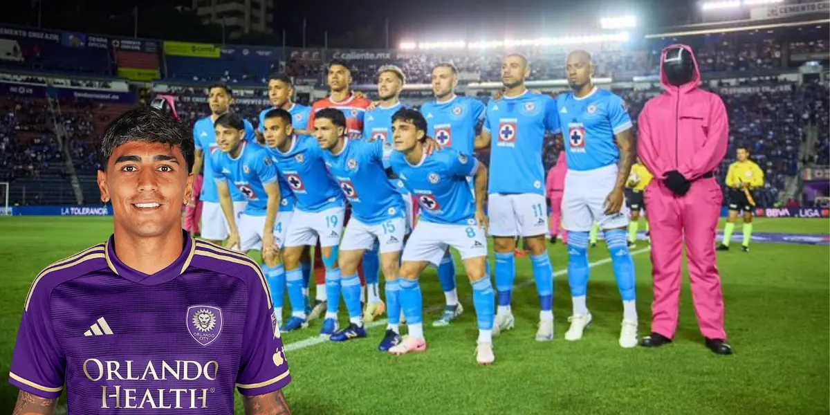 Facundo Torres y jugadores de Cruz Azul/FOTO: Sorare