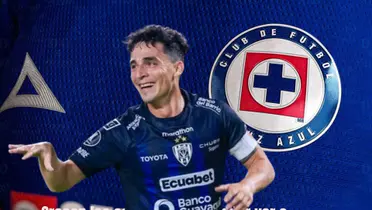 Faravelli y la jersey de Cruz Azul/FOTO La Máquina Celeste
