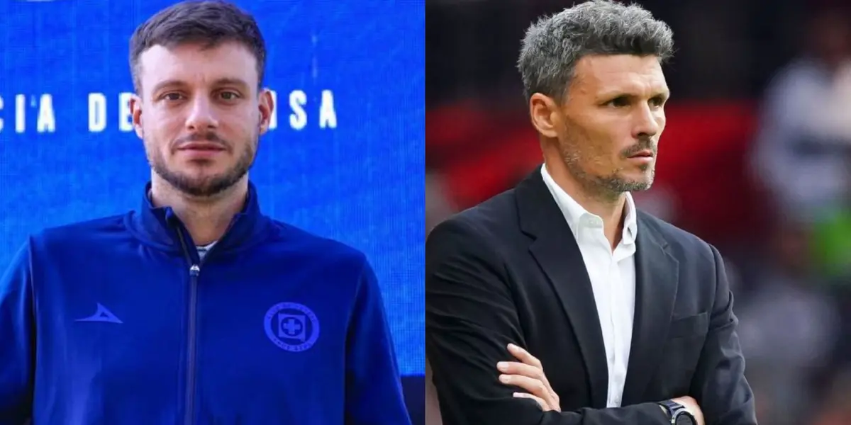 Fernando Ortiz dirigiendo un partido y Martín Anselmi en presentación / El Universal