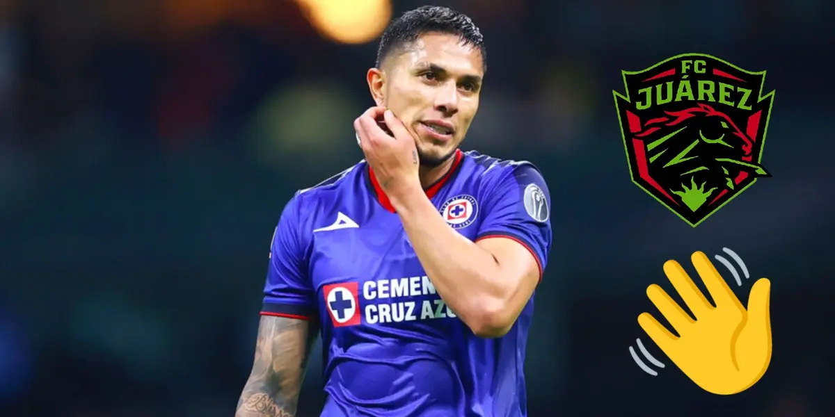 Foto: UNO TV / Carlos Salcedo vistiendo la camiseta de Cruz Azul