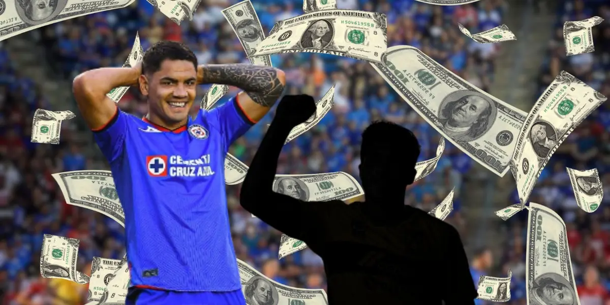 Gabriel Fernández durante un partido con Cruz Azul antes de romperse los ligamentos