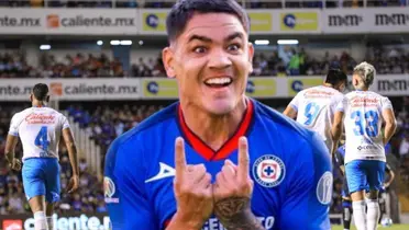 Gabriel Fernández y al fondo Cruz Azul (Foto: Imago7)