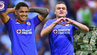 Gabriel Fernández y Jonathan Rodríguez en Cruz Azul (Fuente: MEXSPORT)
