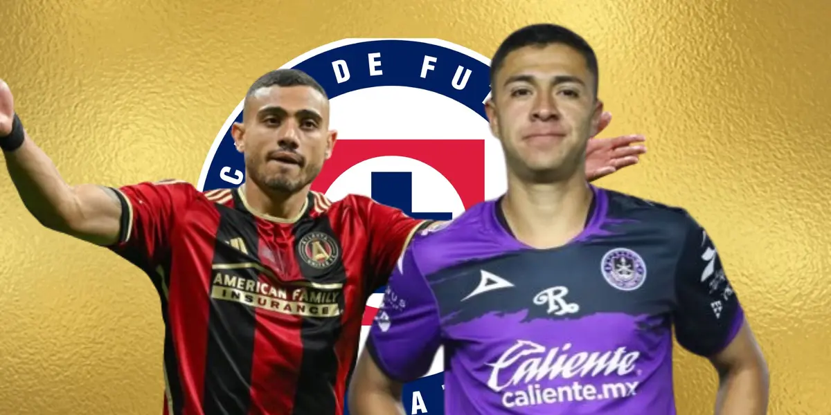 Giakoumakis y Montaño en la portada con el logo de Cruz Azul