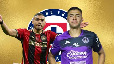 Giakoumakis y Montaño en la portada con el logo de Cruz Azul