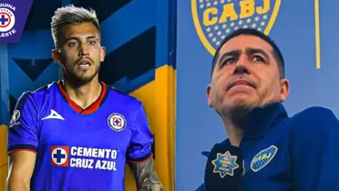 Gonzalo Piovi y Juan Román Riquelme (Fuente: MEXSPORT)