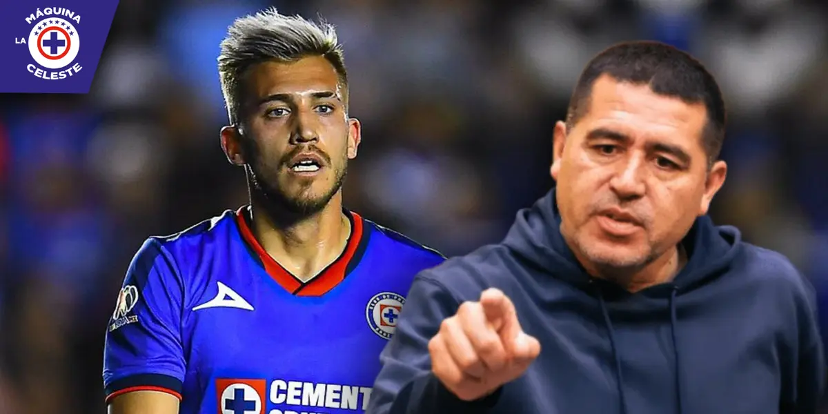 Gonzalo Piovi y Juan Román Riquelme (Fuente: MEXSPORT / Somos Boca)