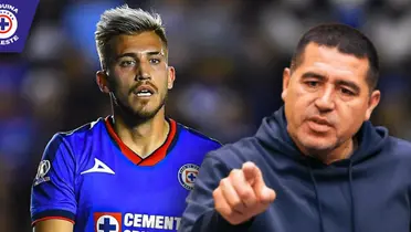 Gonzalo Piovi y Juan Román Riquelme (Fuente: MEXSPORT / Somos Boca)