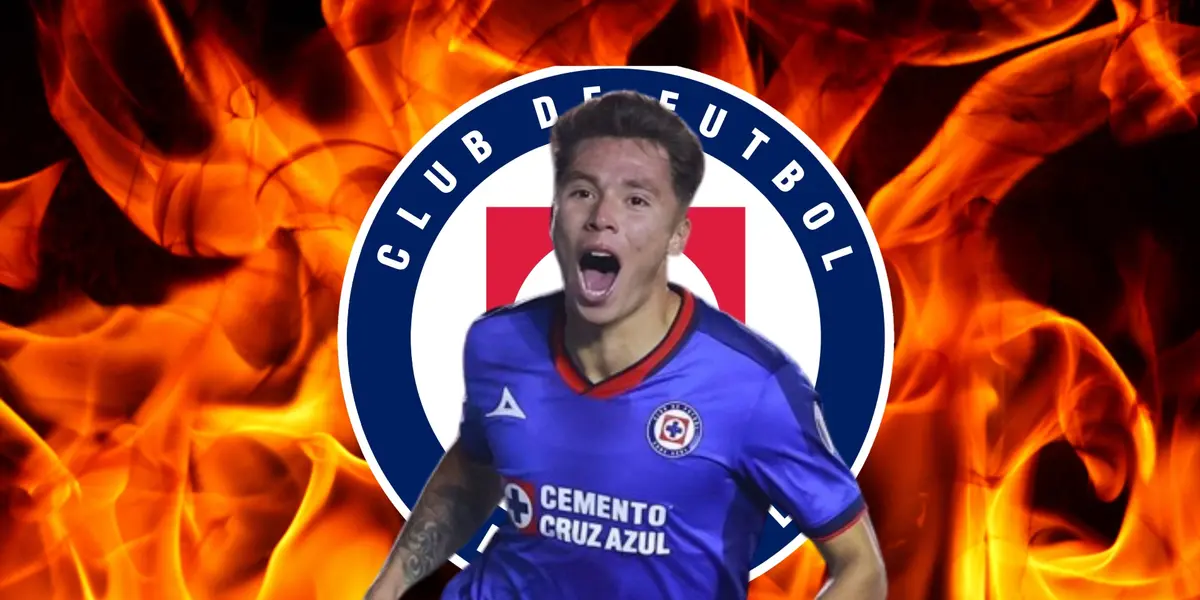 Huescas con el escudo de Cruz Azul en llamas/La Máquina Celeste