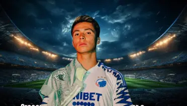 Huescas vistiendo la jersey del Copenhague/La Máquina Celeste